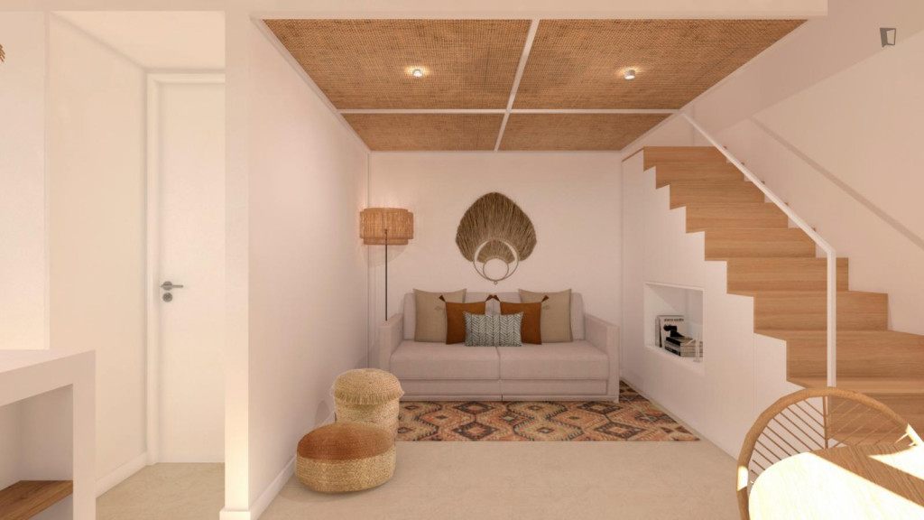 Modern and cosy 1-bedroom apartment in Príncipe Real - Lisbonne - chambre - ImmoJeune