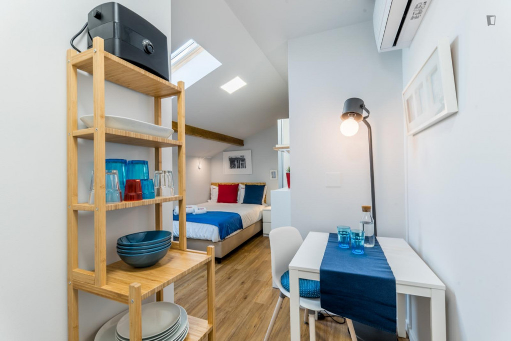 Stupendous studio in a residence, in São Sebastião - Lisbonne - chambre - ImmoJeune
