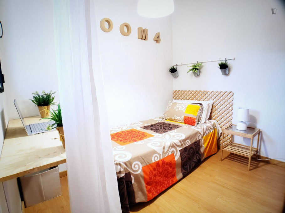 Nice single room in a 4 room flat at Madrid