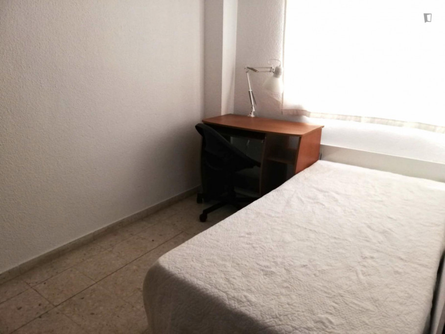 Single bedroom in a 3-bedroom flat, in Ciutat Jardí - Valence - chambre - ImmoJeune
