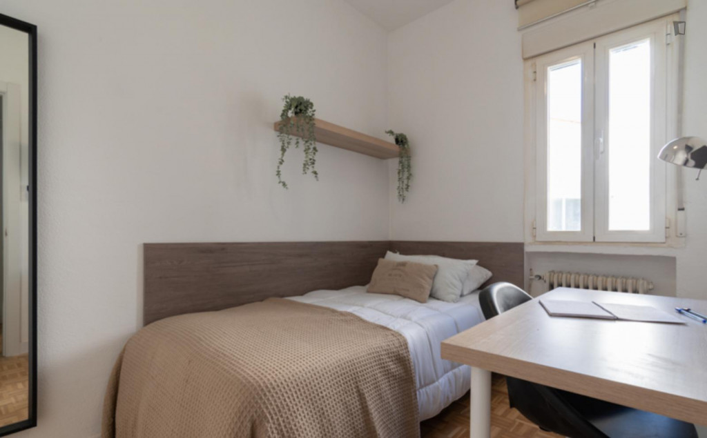Really cosy single bedroom near the Plaza de Castilla metro - Madrid - chambre - ImmoJeune