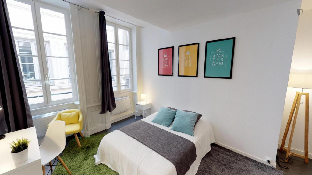 Inviting double bedroom in Cordeliers - Jacobins