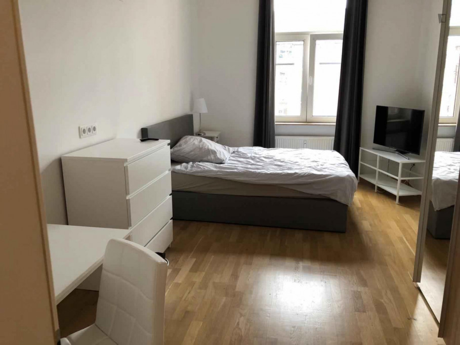 Bright double bedroom in Bahnhofsviertel - Frankfurt am Main - chambre - ImmoJeune
