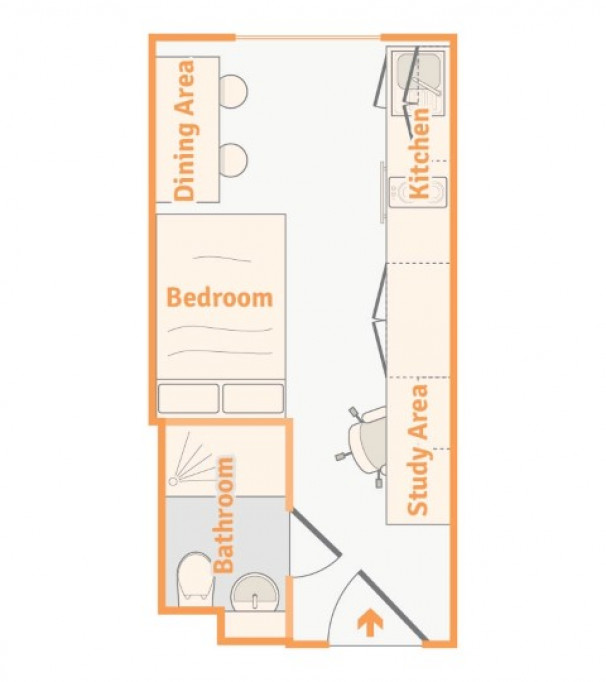 Plymouth Cross House - Plymouth - chambre - ImmoJeune