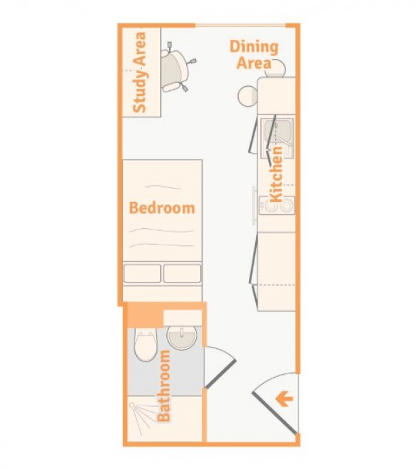 Plymouth Cross House - Plymouth - chambre - ImmoJeune