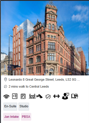 Leonardo Short-Term Student Accommodation in Leeds