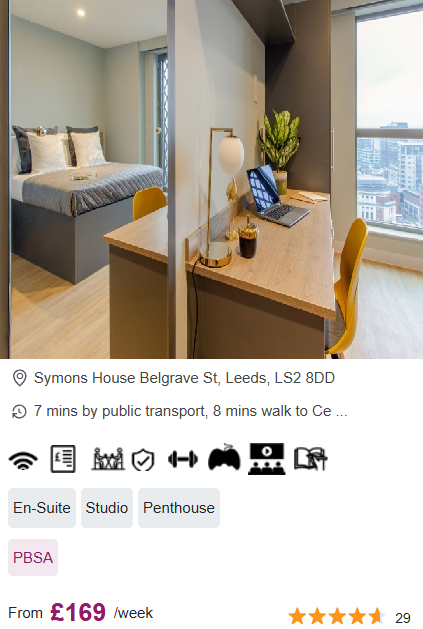 Symons House Student Accommodation in Leeds City Centre