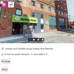 iQ Lambert & Fairfield House Student Accommodation in Manchester City Centre