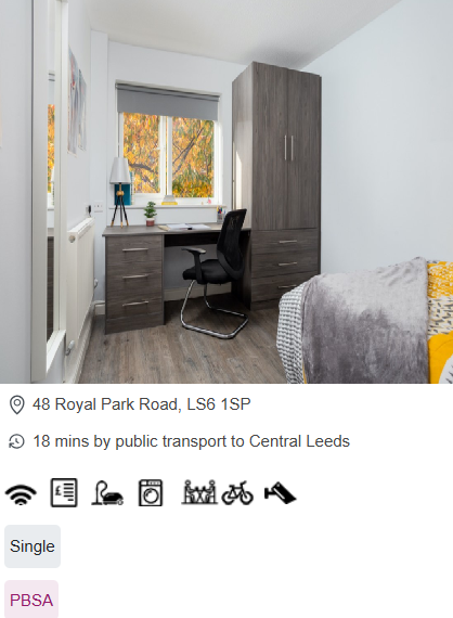 Royal Park Road Single Room Student Accommodation in Leeds