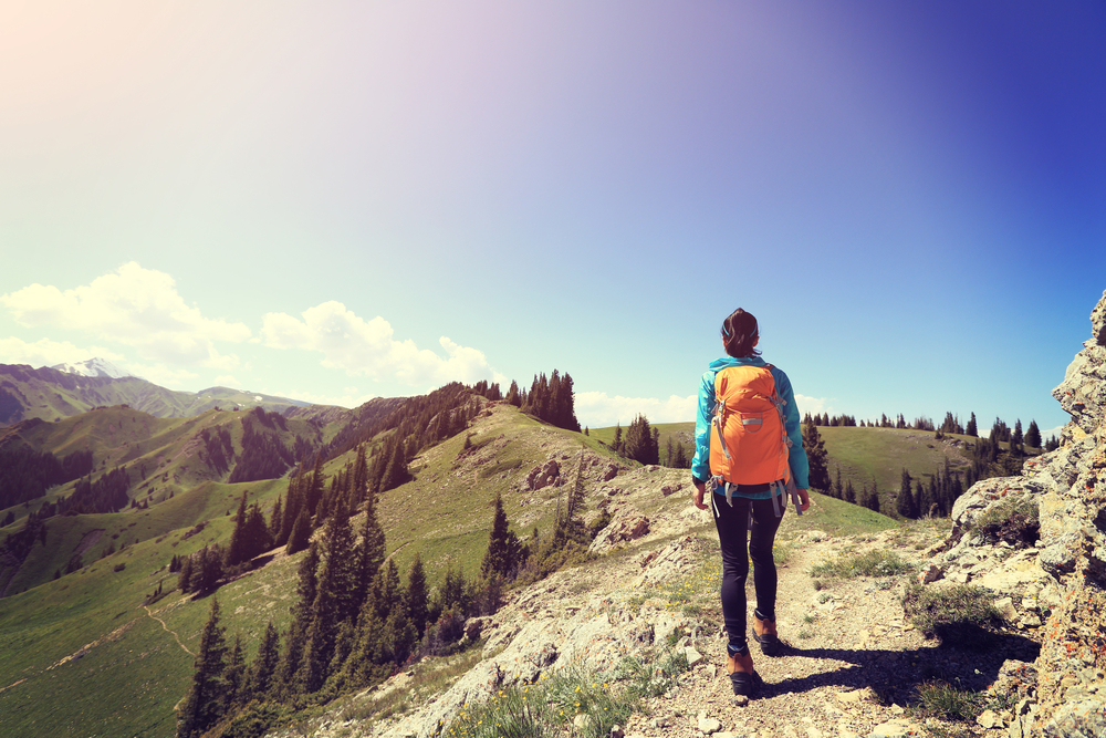 Student Traveling to the Mountains
