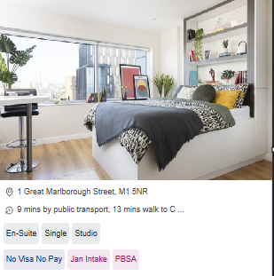 Bridgewater Heights Single Room Student Accommodation in Manchester