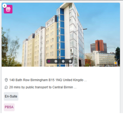 iQ Broderick House Student Studio Rooms in Birmingham