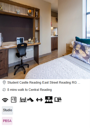 Student Castle Reading Student Studio Rooms in Reading