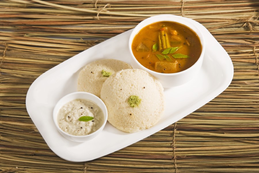 Idli with Sambhar