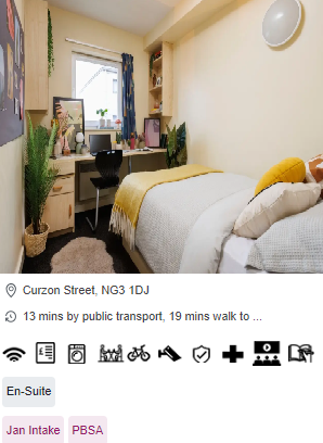 Curzon House Short-Term Student Accommodation in Nottingham