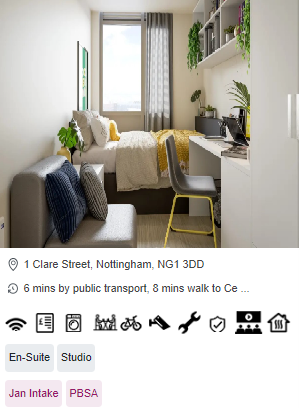 Bromley Place Short-Term Student Accommodation in Nottingham