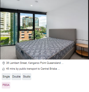 Realm Kangaroo Point 2+ Bedroom Shared Housing in Brisbane