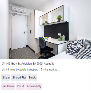  Y Suites City Gardens Wheelchair Accessible Student Accommodation in Adelaide