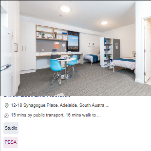  Dwell East End Adelaide Single Student Room Availability in Adelaide