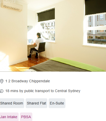  Link2 Broadway Apartment Student Accommodation in Sydney CBD