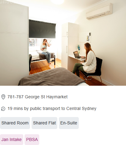 Link2 Central Apartment Student Accommodation in Sydney CBD
