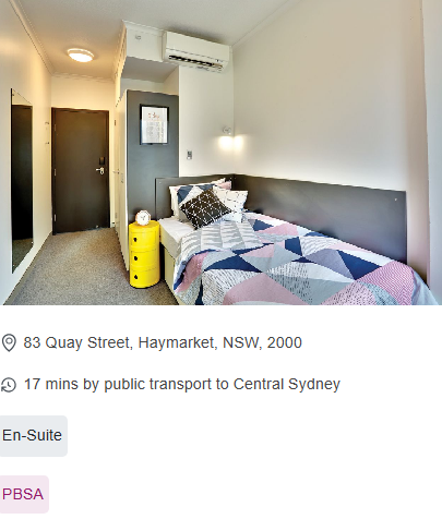 Scape Quay Furnished Student Accommodation in Sydney