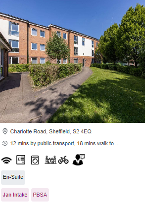 Charlotte Court Cheap and Affordable Student Accommodation in Sheffield
