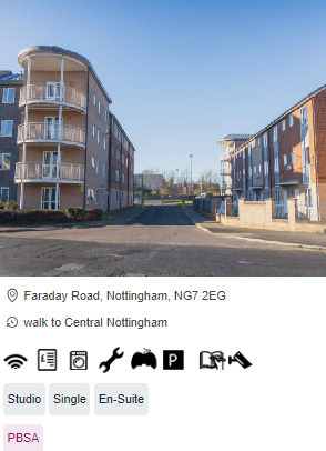 Madison Gardens Student Accommodation in Nottingham City Centre