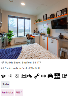 Hannah Court Short-Term Student Accommodation in Sheffield