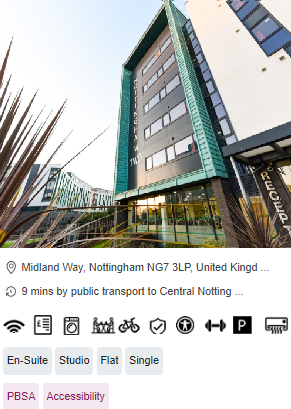Nottingham Two Roost Wheelchair Accessible Student Accommodation in Nottingham