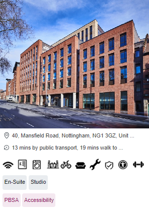 York House Wheelchair Accessible Student Accommodation in Nottingham