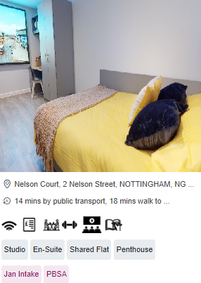 iQ Nelson Court Private Student Accommodation in Nottingham