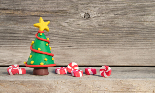 Polymer clay Christmas tree