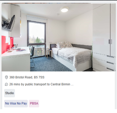 Athena Studios Furnished Student Accommodation in Birmingham