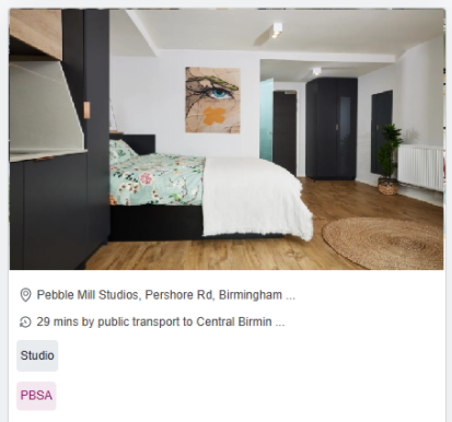 Pebble Mill Furnished Student Accommodation in Birmingham