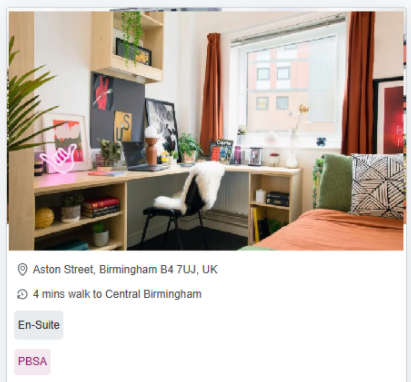 Mary Sturge Birmingham - Flexible Tenancies Furnished Student Accommodation in Birmingham