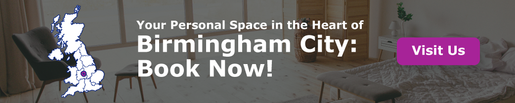 “Your Personal Space in the Heart of Birmingham City: Book Now!”