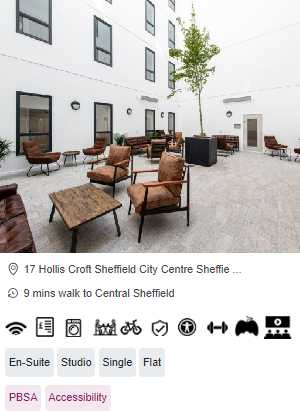 Hollis Croft Roost Student Accommodation in Sheffield City Centre