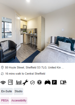 Sheffield 3 Roost Wheelchair Accessible Student Accommodation in Sheffield