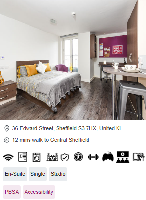 Cornerhouse Roost Wheelchair Accessible Student Accommodation in Sheffield