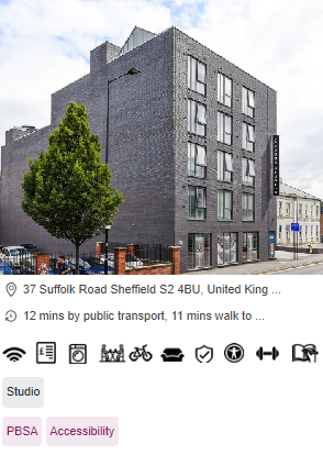 Laycock Studios Roost Wheelchair Accessible Student Accommodation in Sheffield