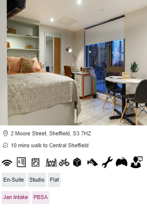 Cosmos Private Student Accommodation in Sheffield
