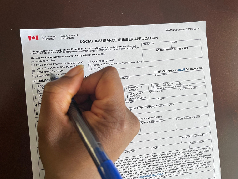 SIN number in Canada