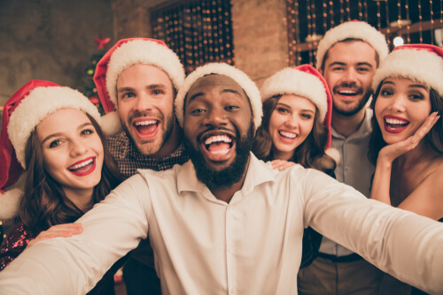 student group Christmas pictures