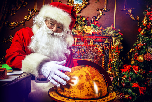 student Christmas gathering talks about history