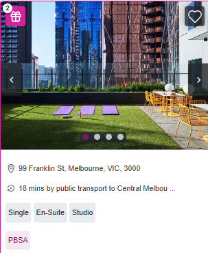Scape Franklin Single Student Room Availability in Melbourne