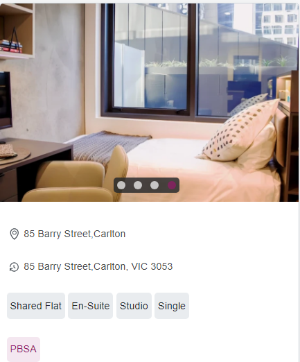 University Square Single Student Room Availability in Melbourne