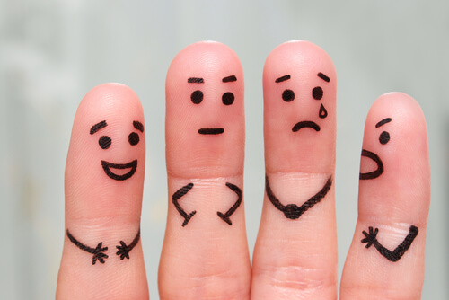 different characters funny fingers