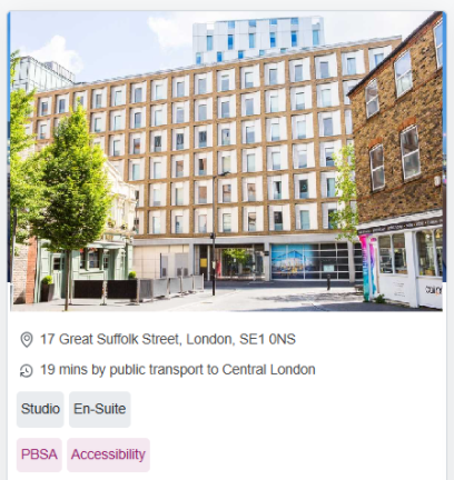 South Bank Residence - Flexible Tenancies Wheelchair Accessible Student Accommodation in London