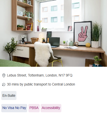 North Lodge Unite Furnished Student Accommodation in London
